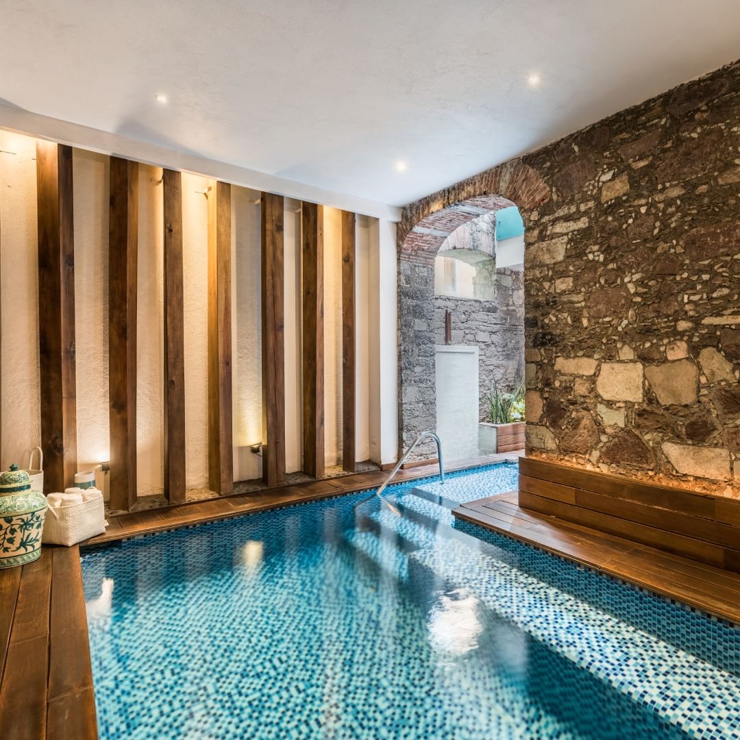 Alberca del Hotel Edelmira en Querétaro