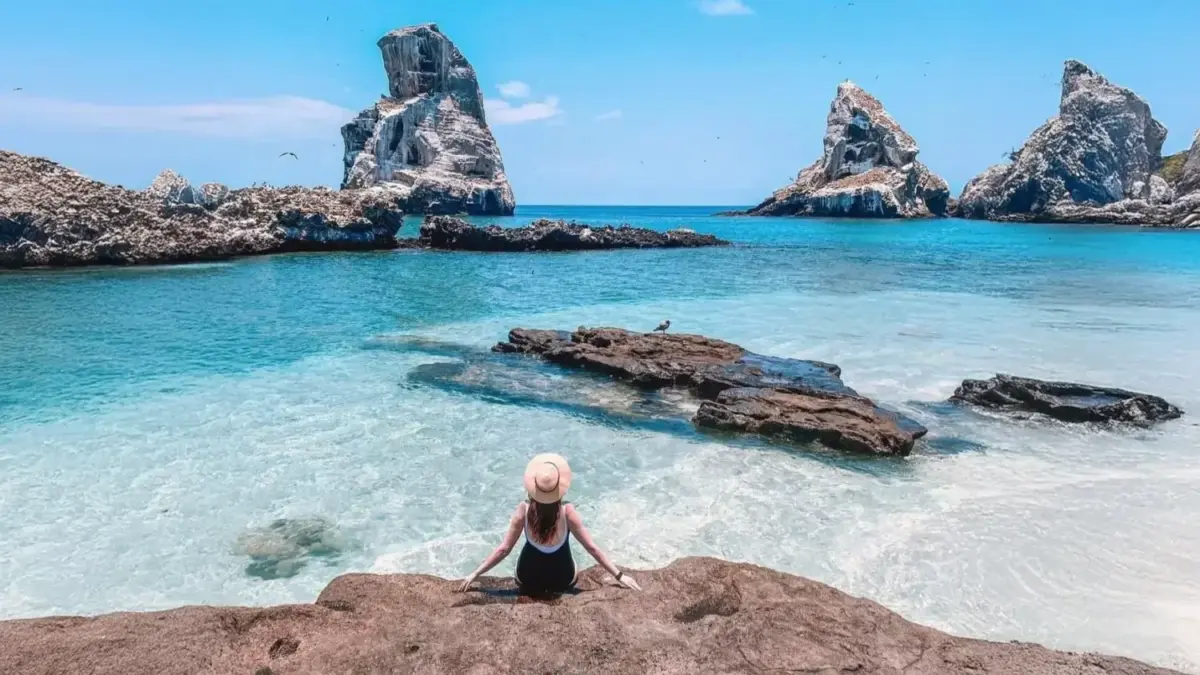 Isla isabel, alberca natural en el mar de México