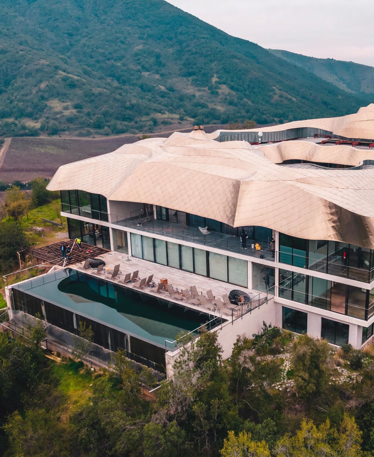 Este hotel de diseño dentro de un viñedo tiene las mejores vistas de Millahue en Chile Este hotel de diseño dentro de un viñedo tiene las mejores vistas de Millahue en Chile
