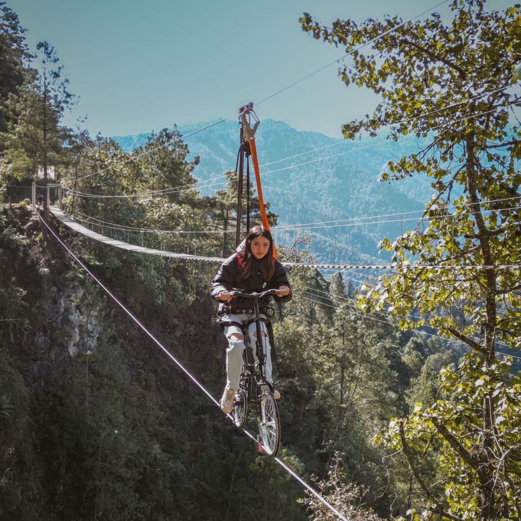 Puentes colgantes y una tirolesa-bicicleta sobre los paisajes más espectaculares de la Sierra Sur de Oaxaca