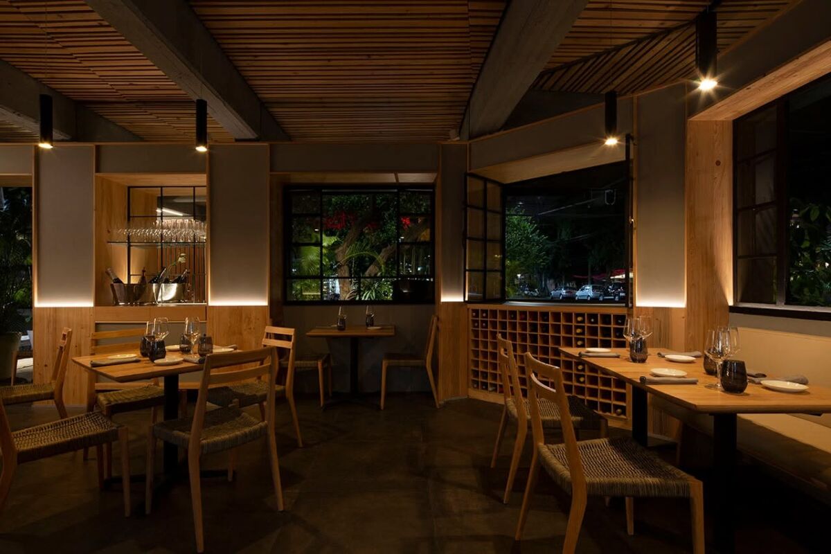 Interior del restaurante Galea en la Roma Norte