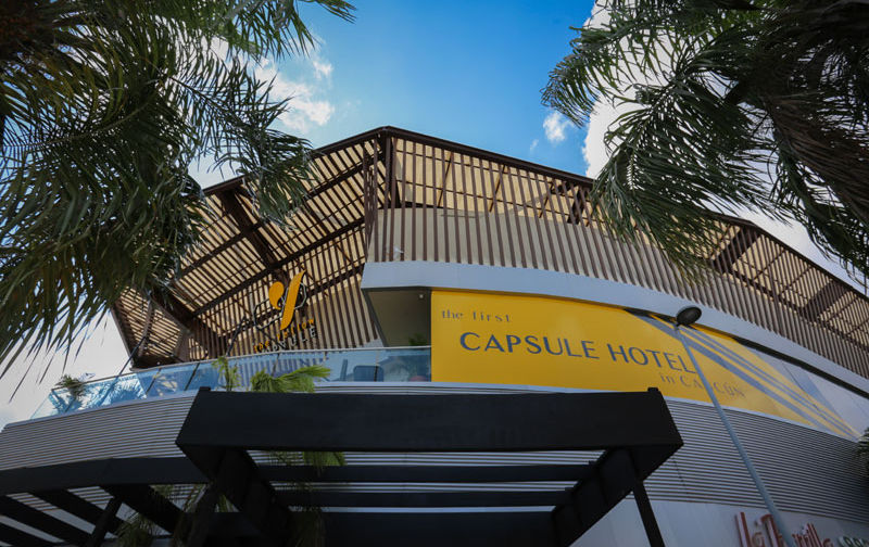 hotel cápsula en Cancún