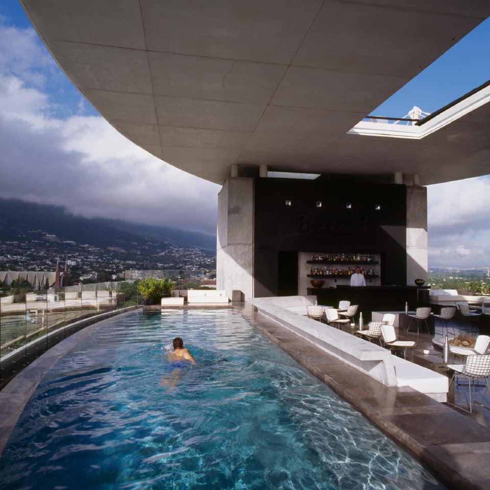 terraza con vistas panorámicas de Monterrey