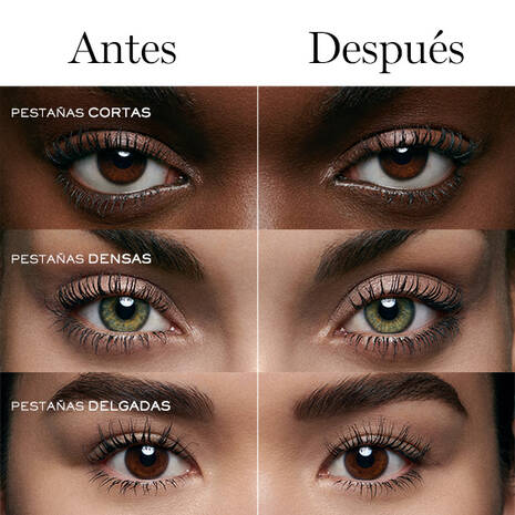 miradas de mujer usando rimels 