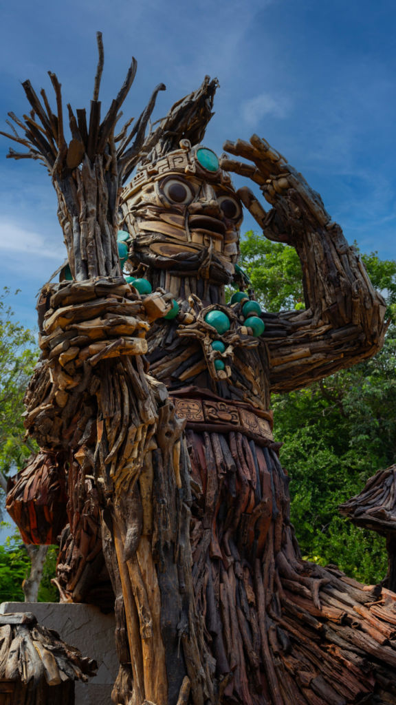 escultura en península de Quintana Roo