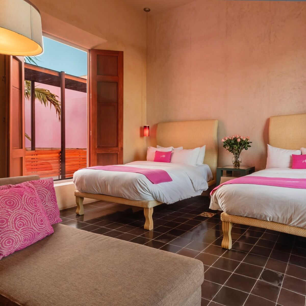 habitación del hotel boutique Rosas & Xocolate, en Mérida 