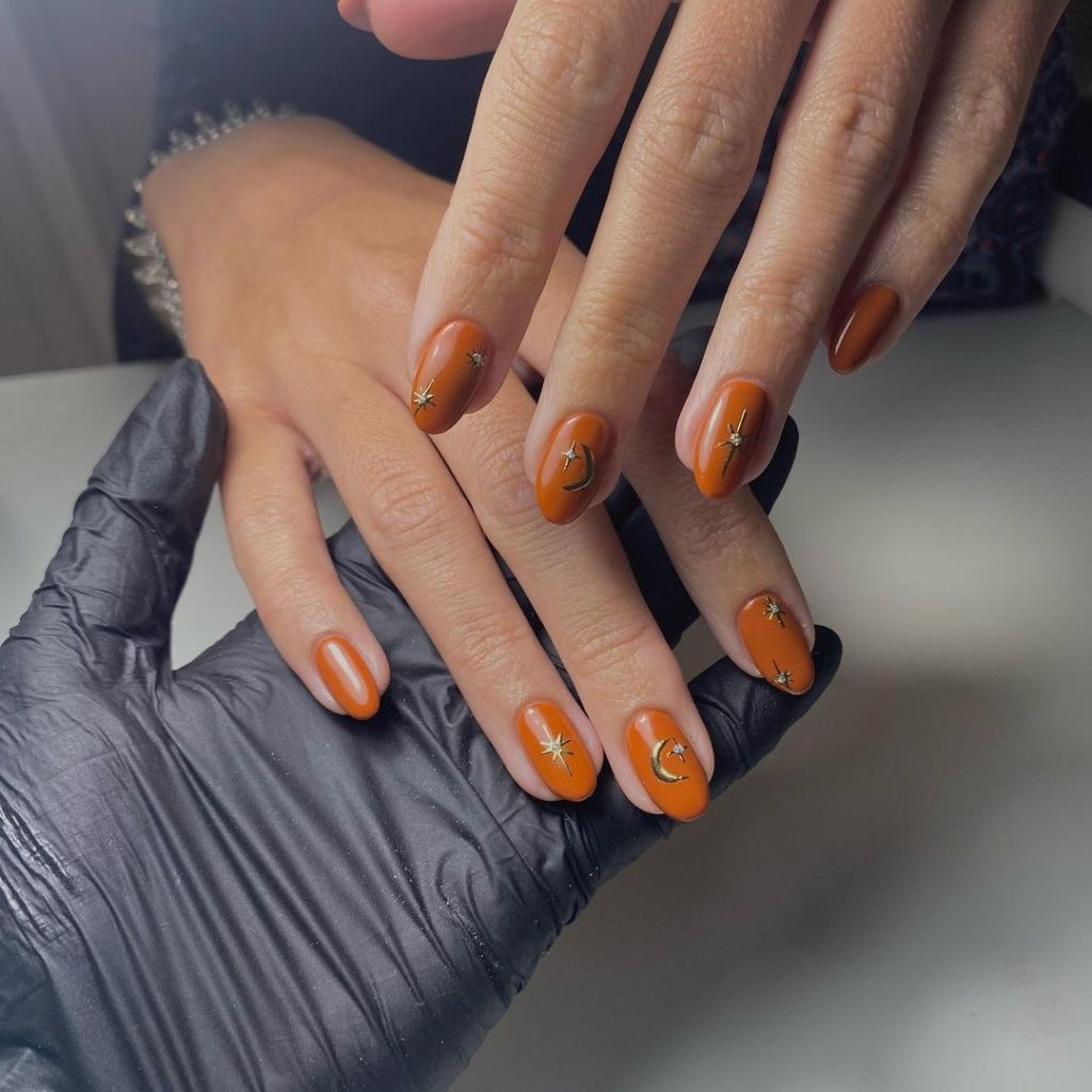 ideas de uñas otoño