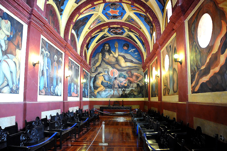 murales de diego rivera en Chapingo