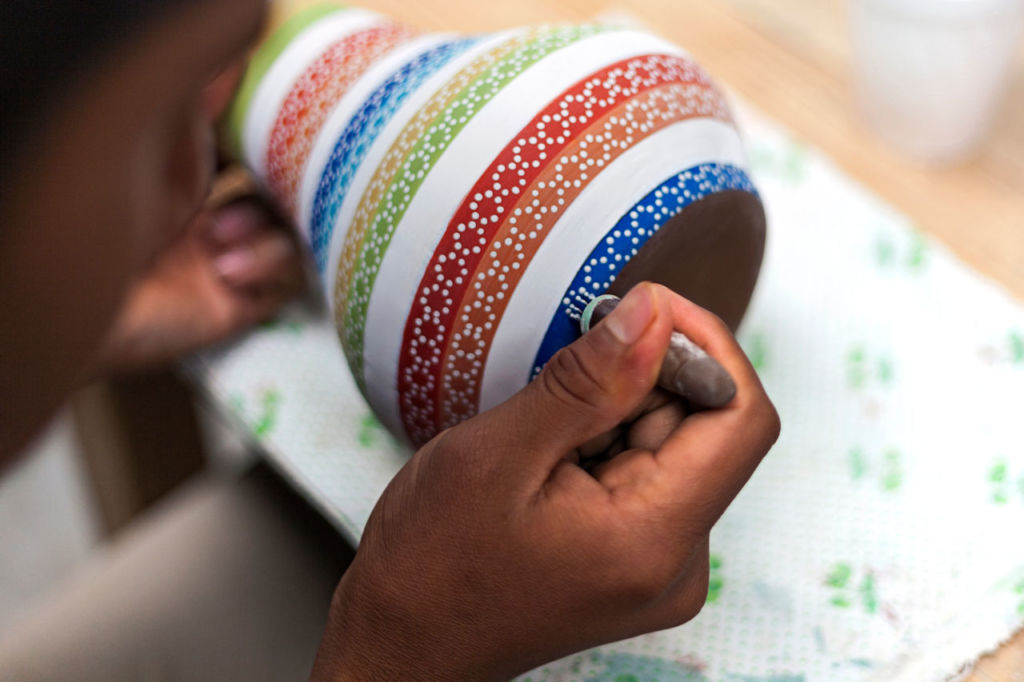 catrina en México de barro 
