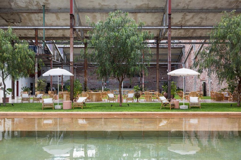 hotel en una cervecería