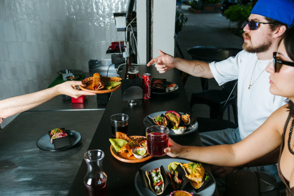 tacos veganos en la roma