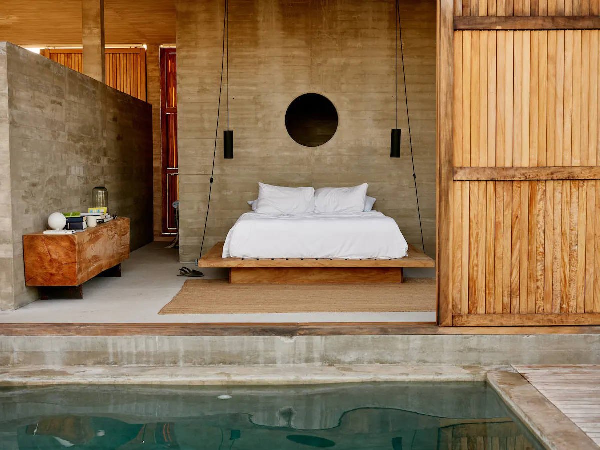 En este hospedaje de Puerto Escondido tendrás tu alberca frente a la cama