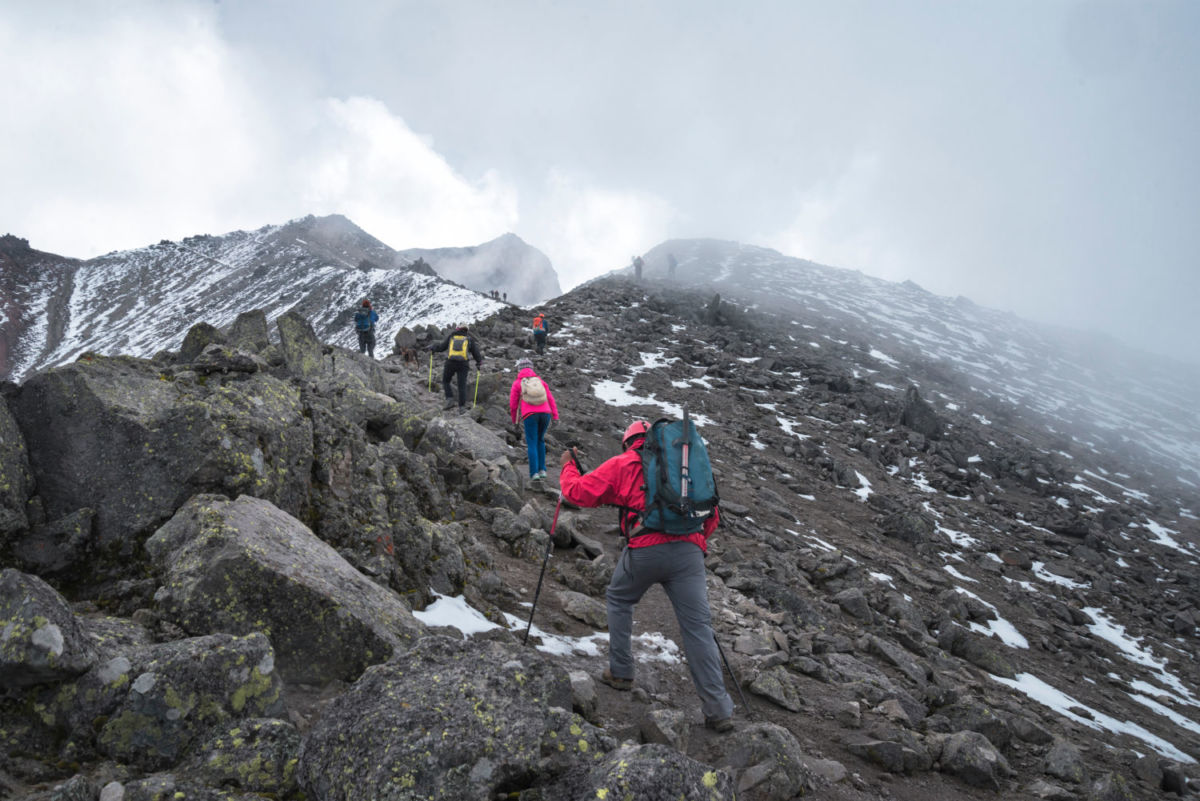 Actividades en el nevado de Toluca 