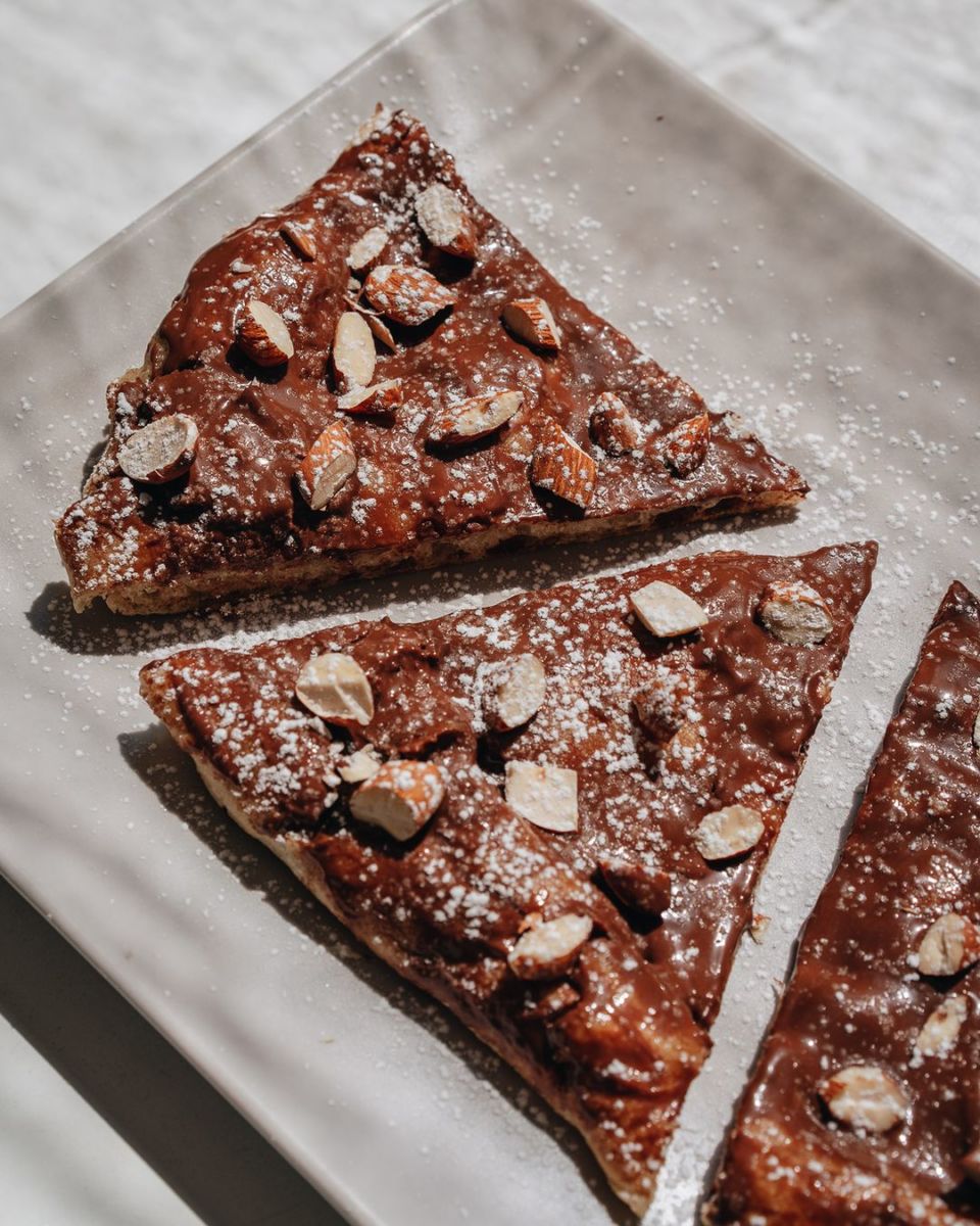 pizza de nutella