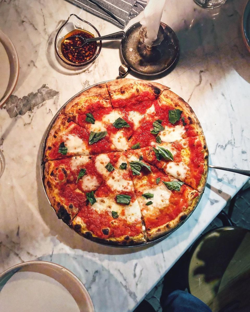 Pizza margarita en la CDMX