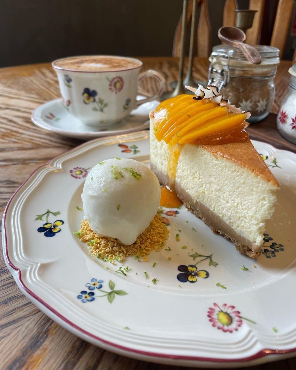 Cheesecake de elote blanco