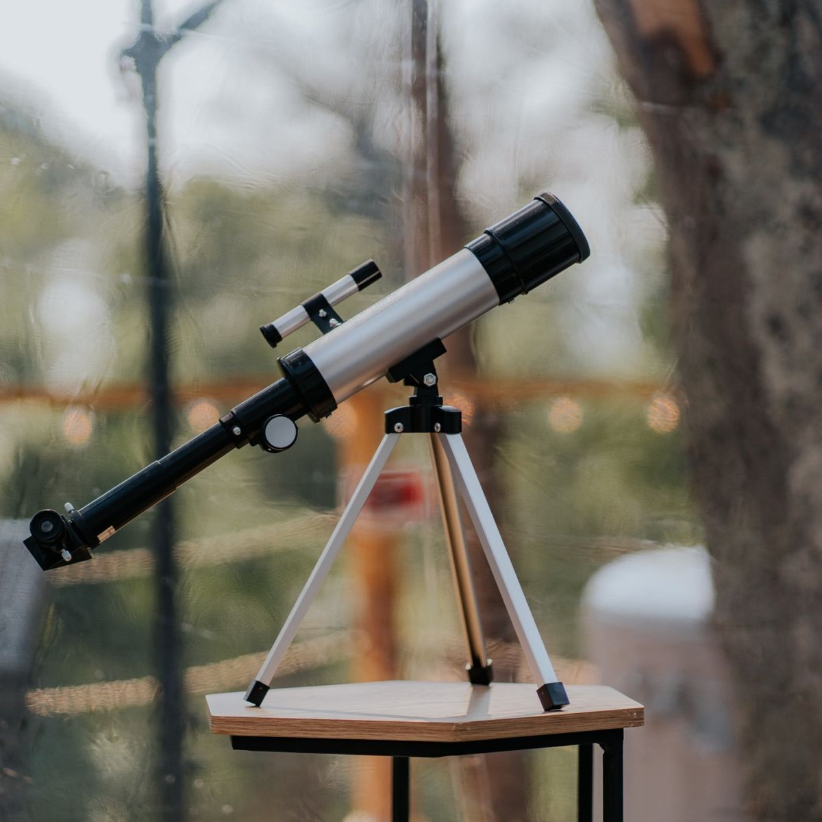 glamping con telescopio