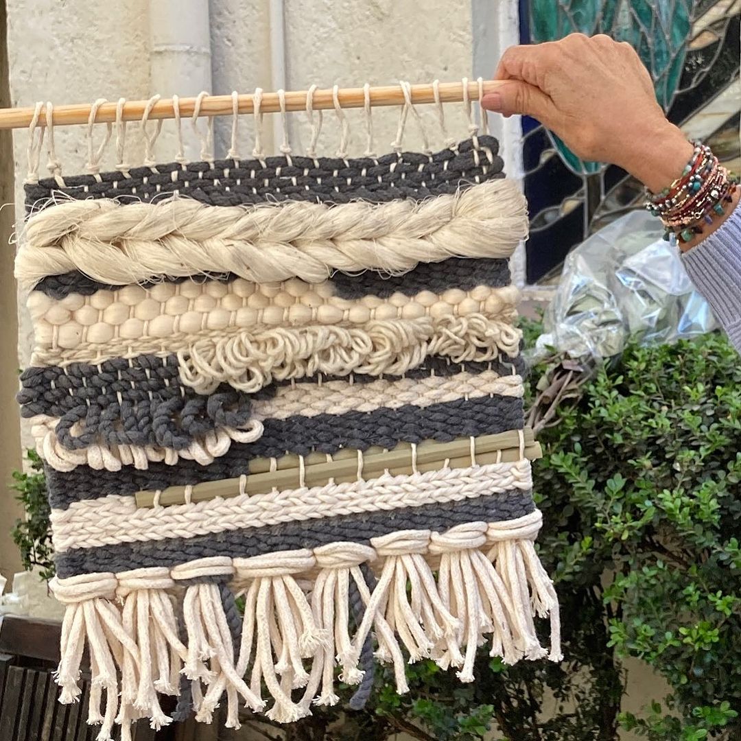 Tejido en telar de marco