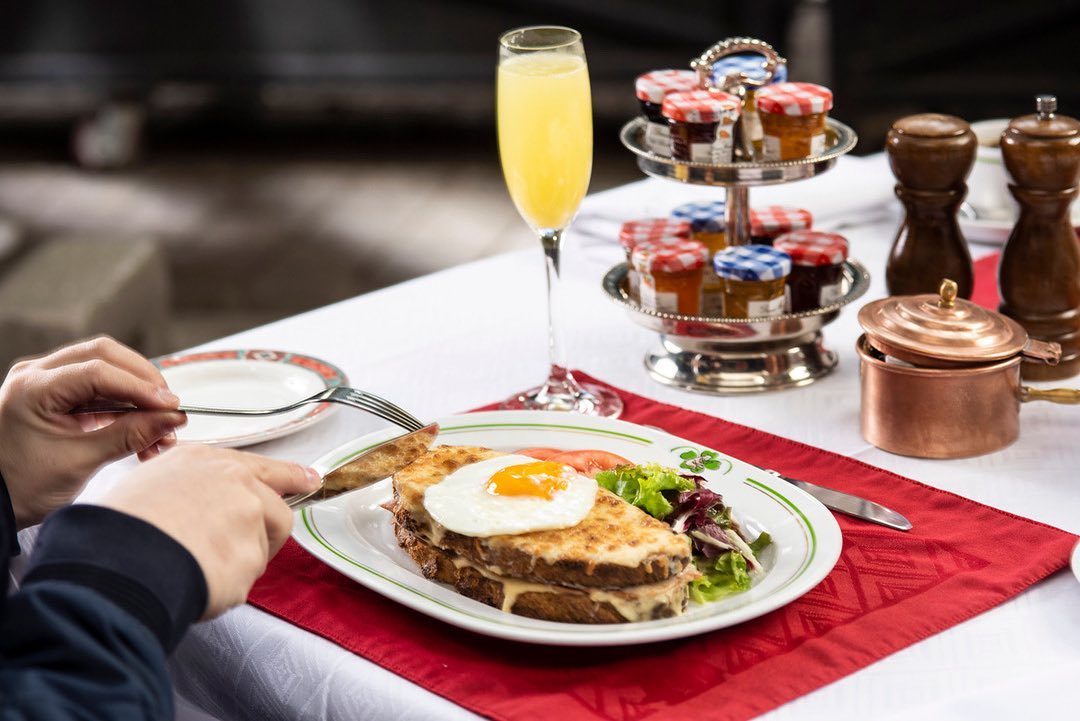 croque madame Au Pied de Cochon