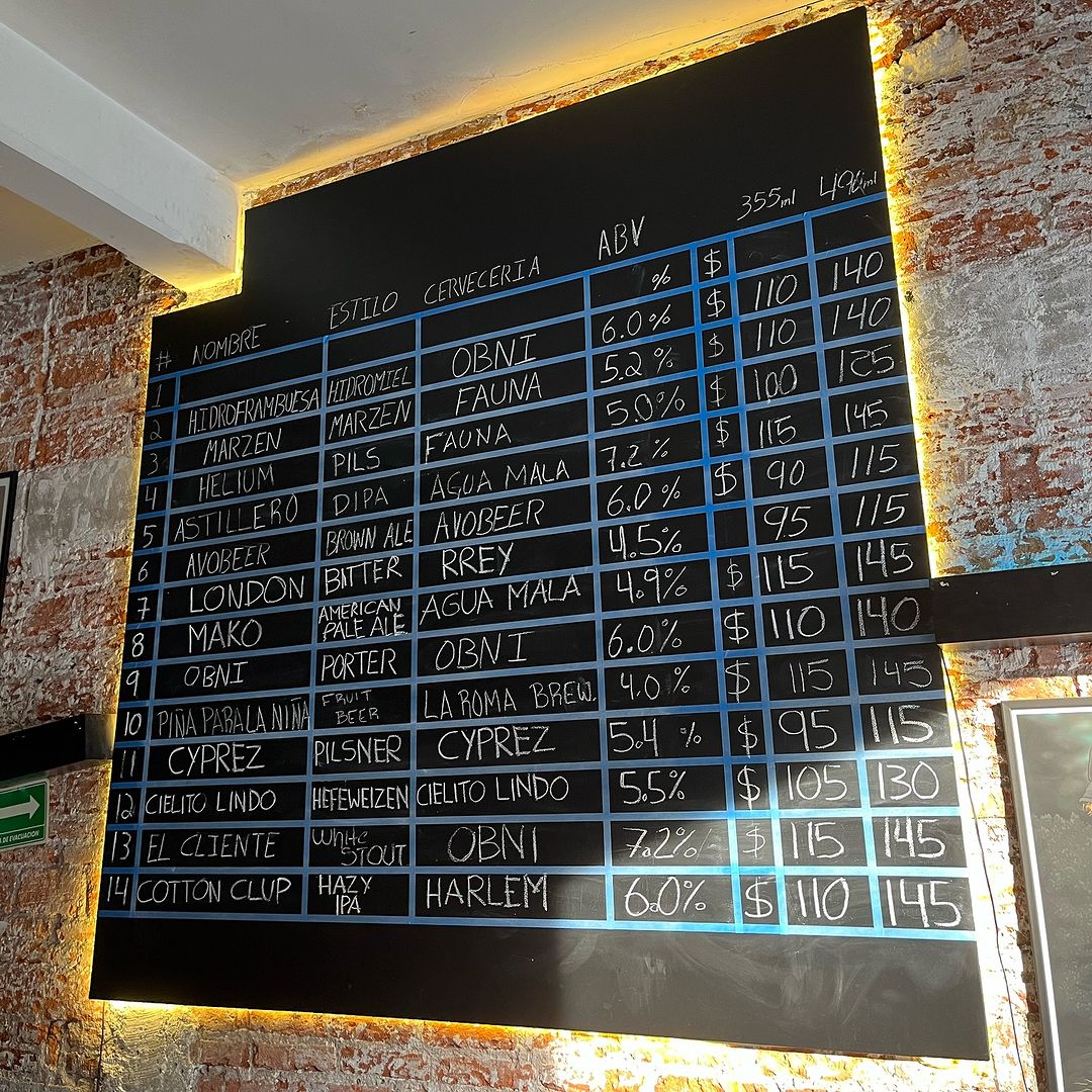 taproom de cerveza artesanal