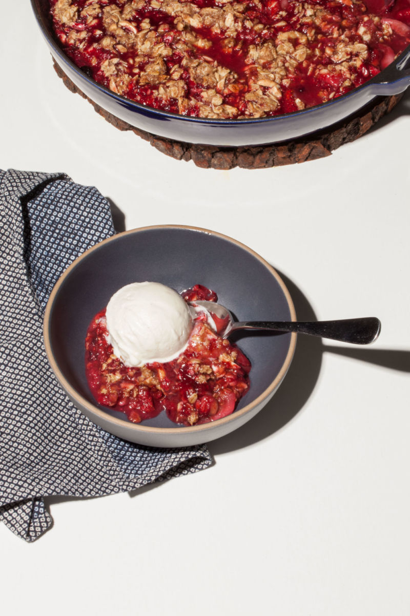 Cobbler de frutos rojos