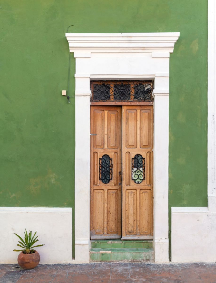 Fachada de casa en Valladolid, Yucatán