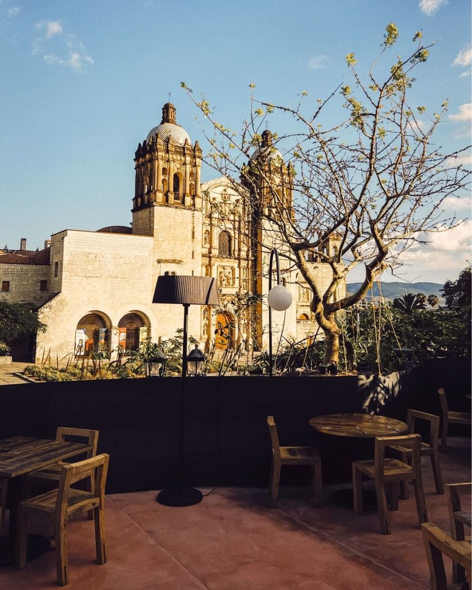 Vista de Santo Domingo desde Cobarde, Oaxaca