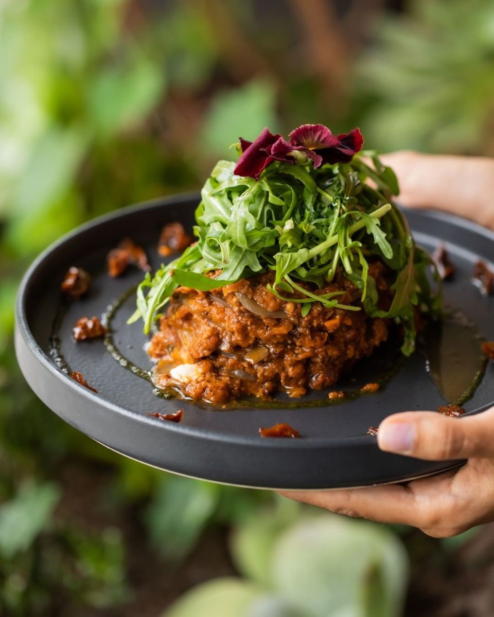 comida vegana en arcos bosques