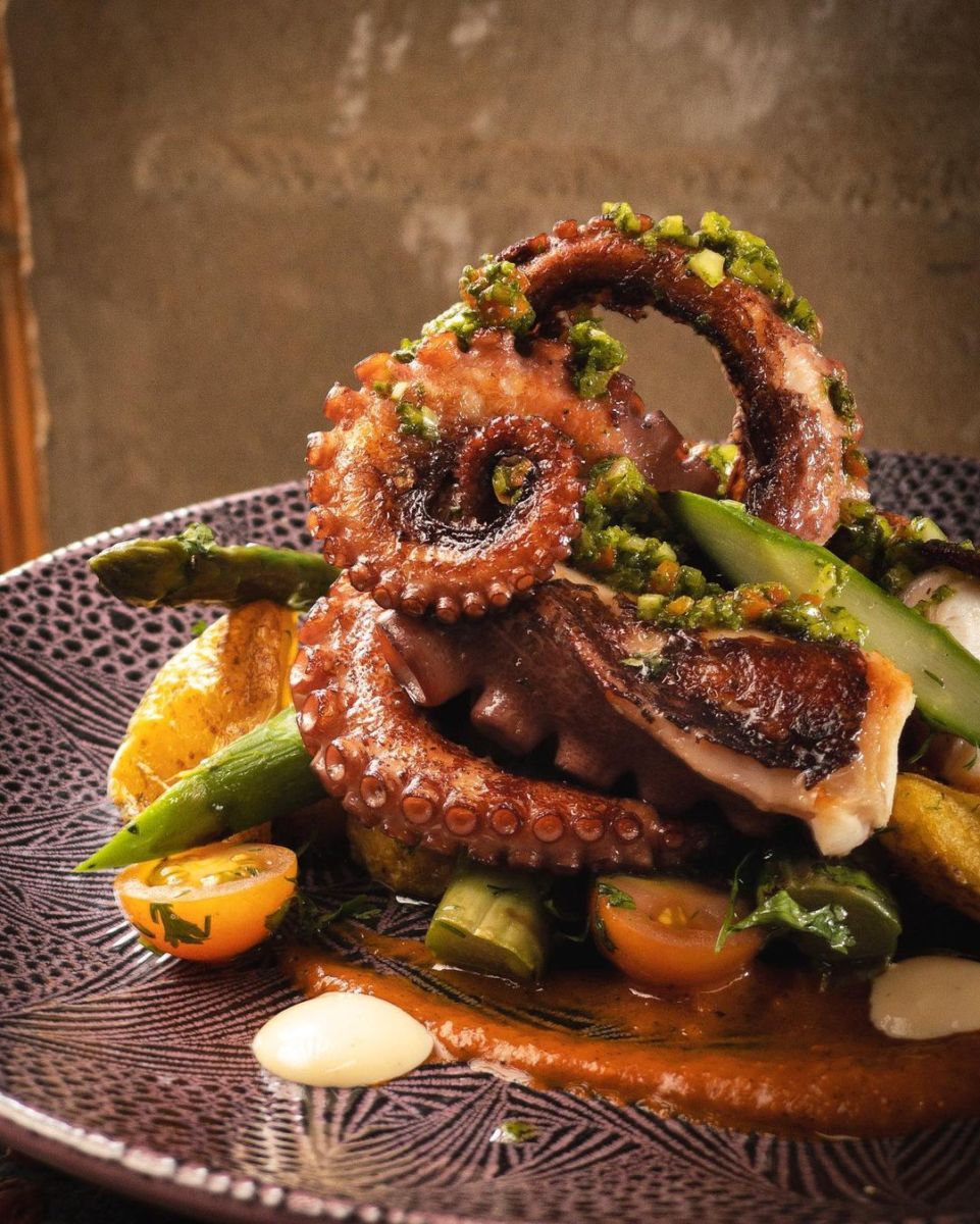 Pulpo a las brasas