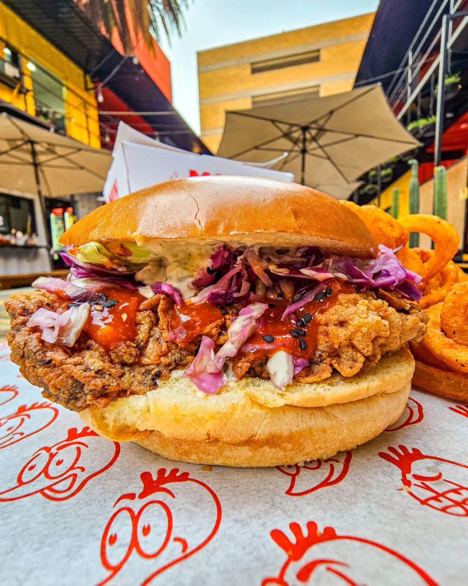 Hamburguesa de pollo de Muy Gallito
