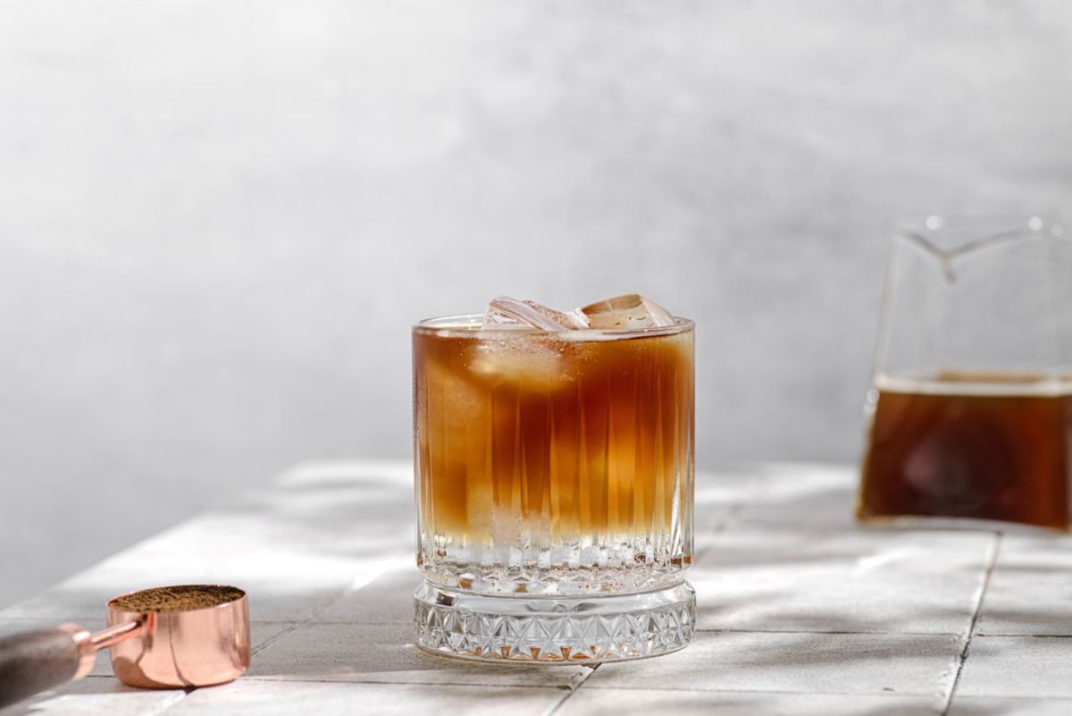 café con jugo de naranja