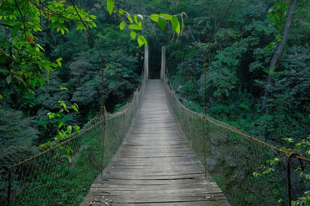 Solo puedes llegar a esta cascada chiapaneca si cruzas un puente colgante entre dos ríos (vale la pena)