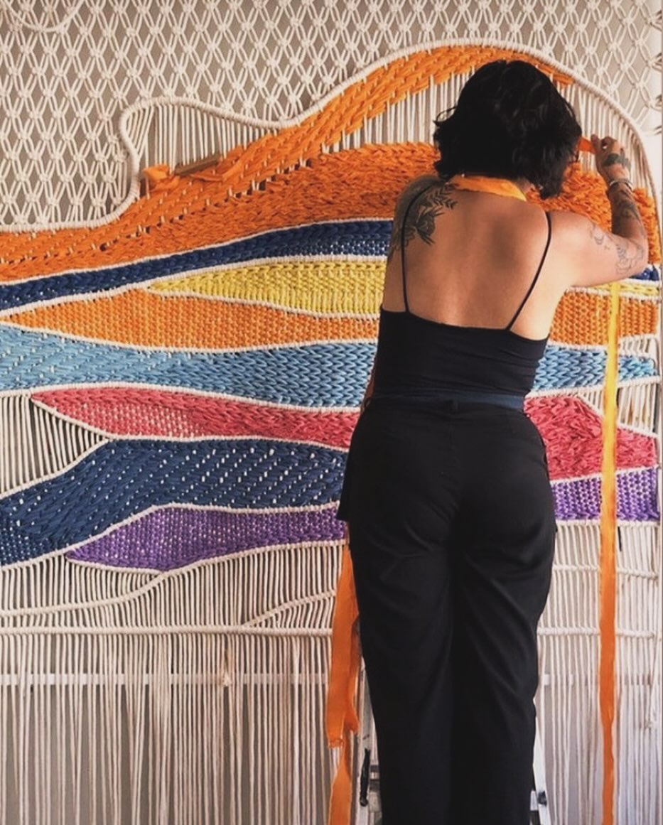 Taller de weaving en Taller Dos Coyotes