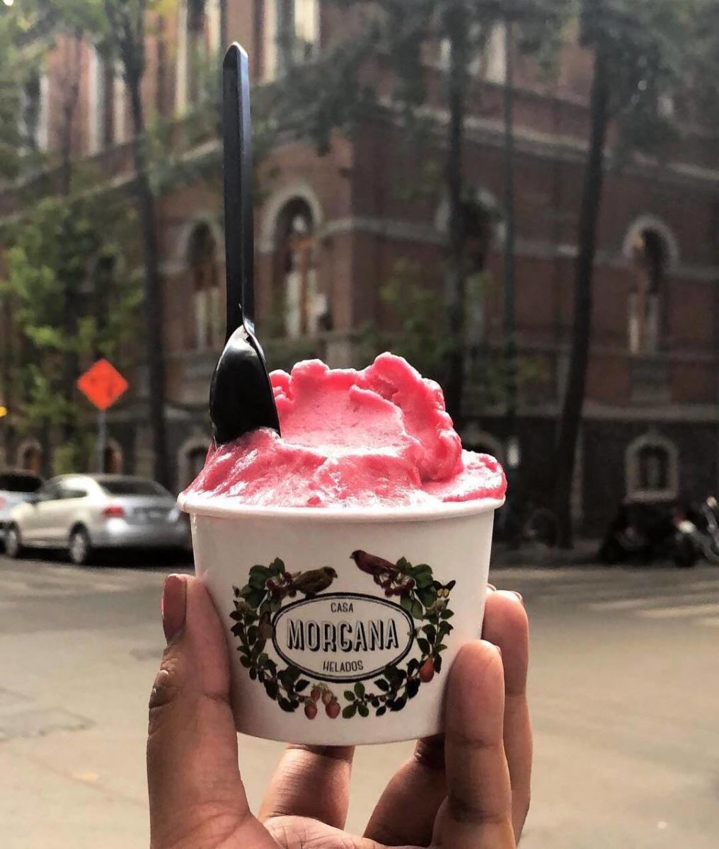 Helado de jamaica Casa Morgana