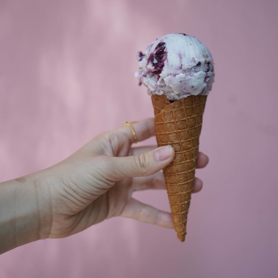 Helado de lavanda de Nieve de Olla