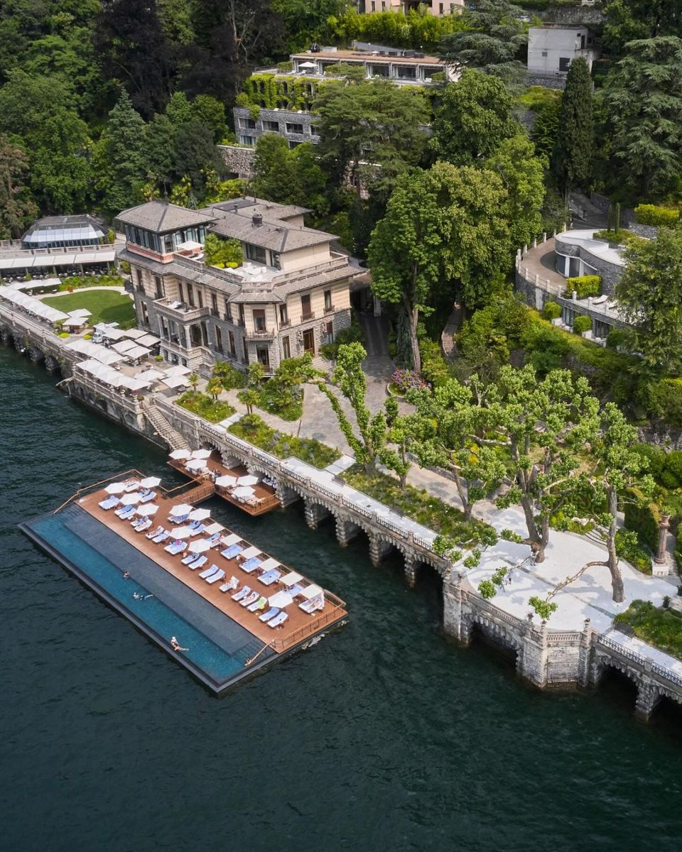 Hotel de lujo en Italia con piscina flotante
