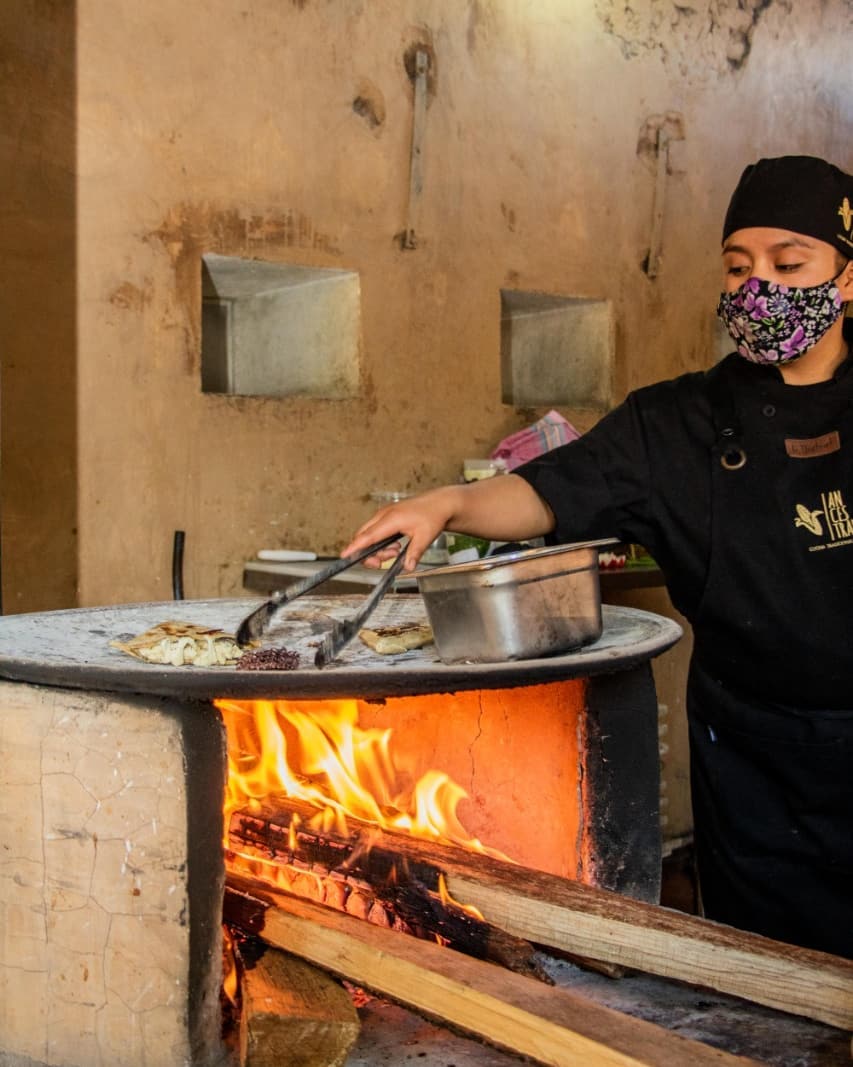 Cocina de origen en Oaxaca. 