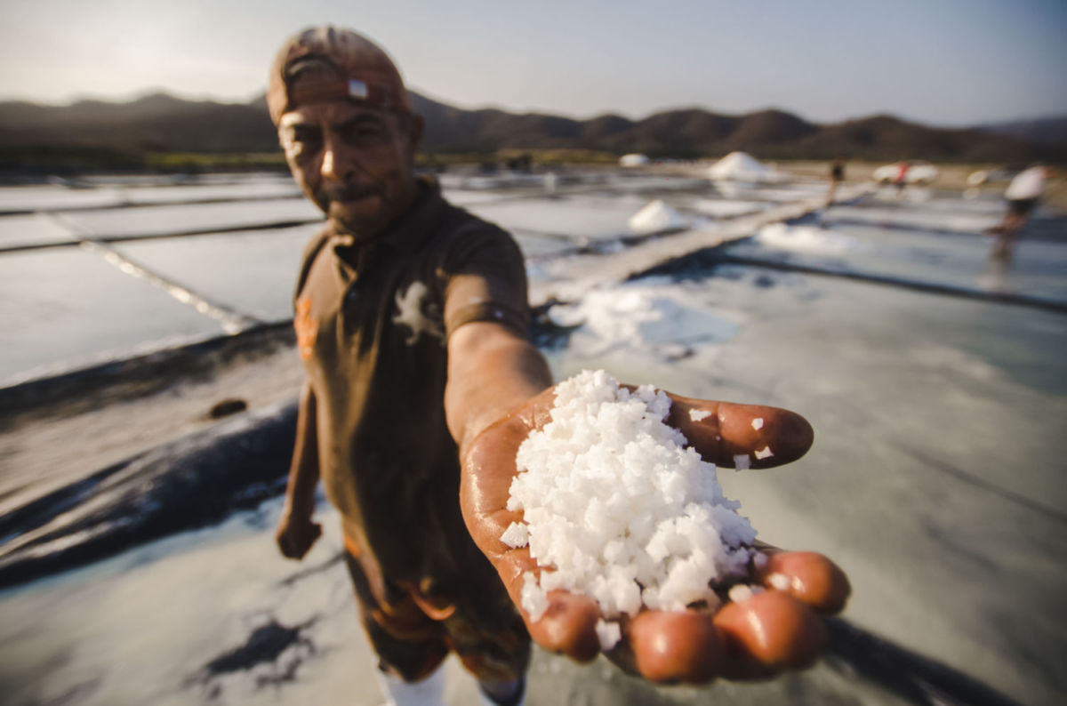Producción de sal en colima
