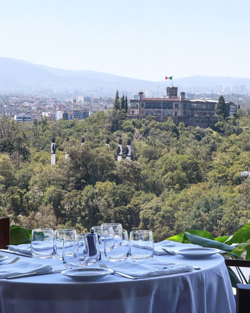 Vistas del Castillo de Chapultepec desde Cipriani