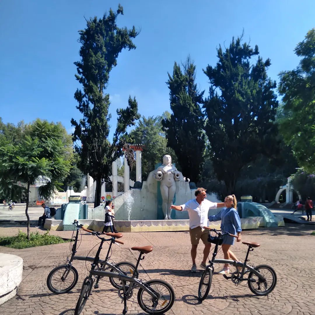 Recorrido en bicicleta con papá