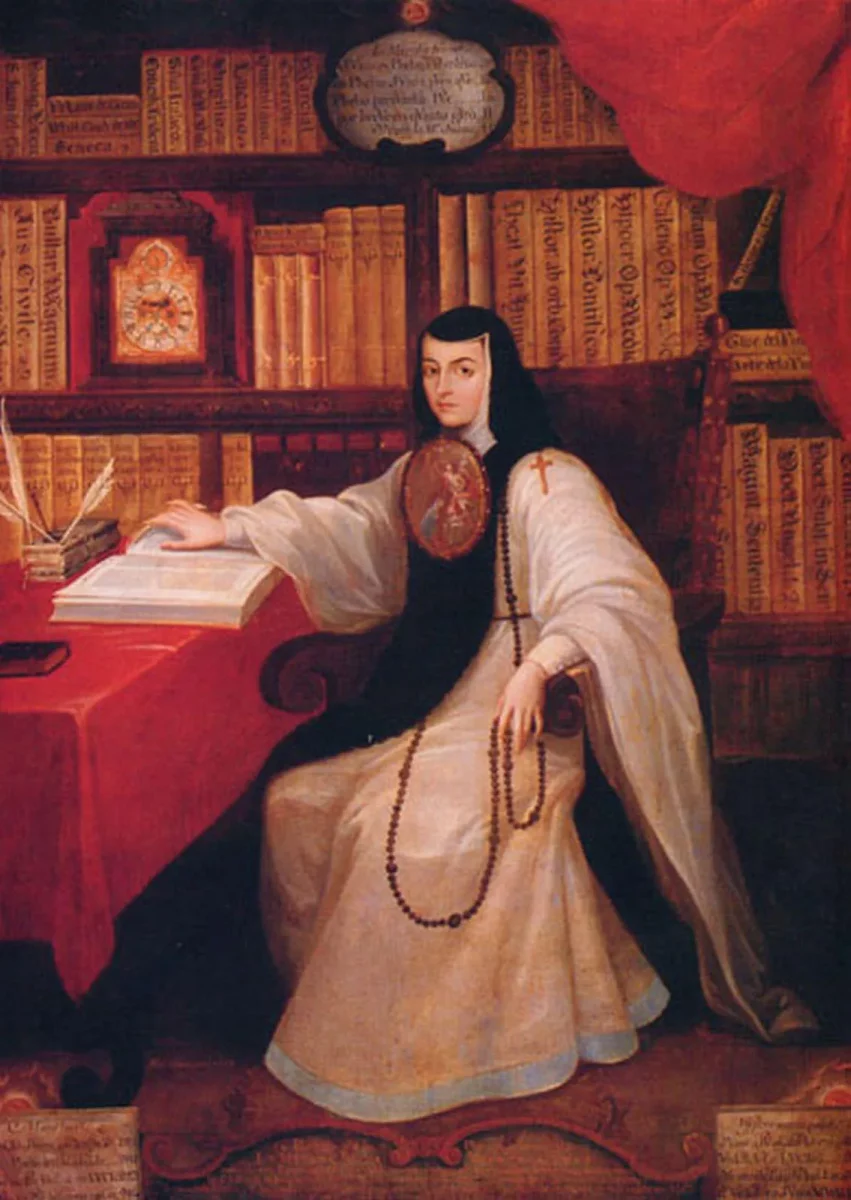 Pintura de sor Juana Inés de la Cruz