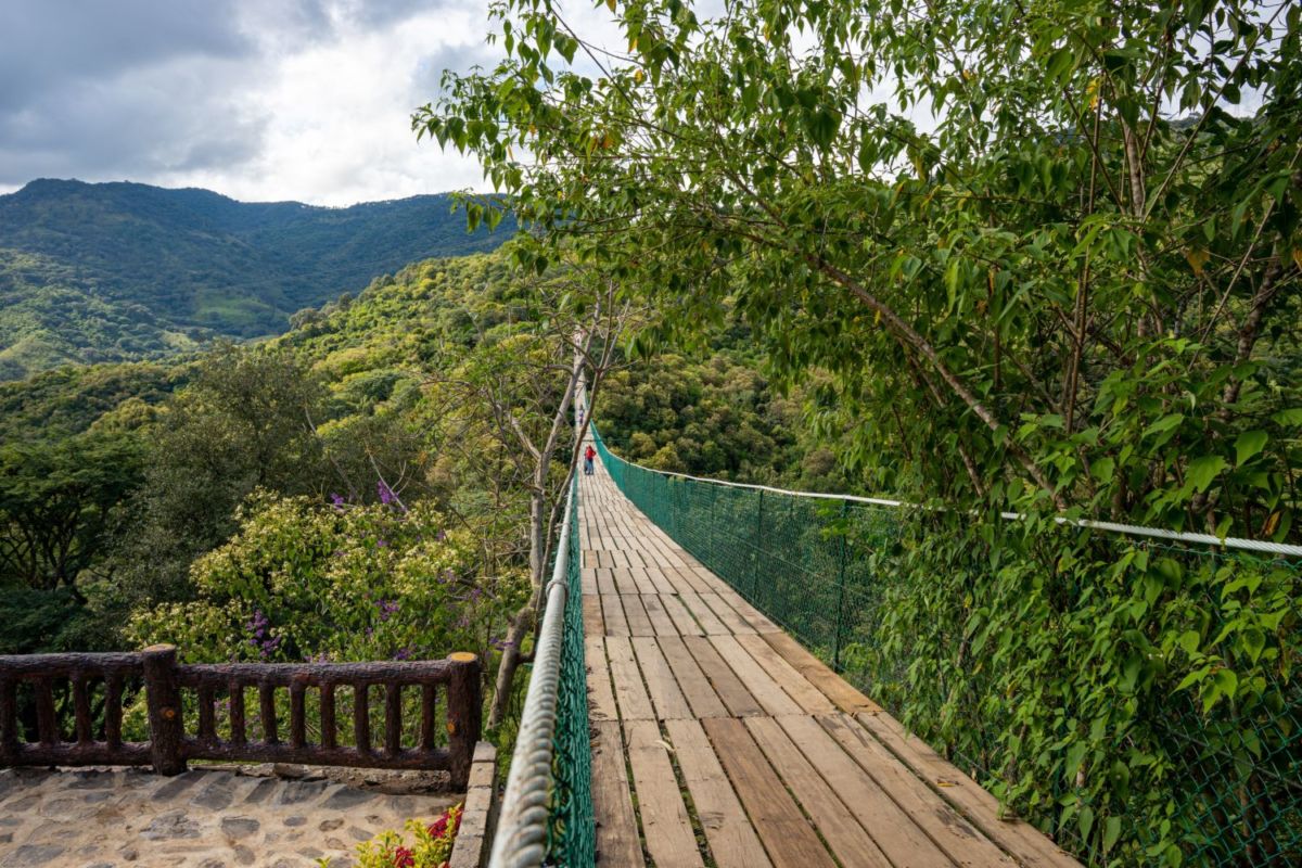 puente colgante en Mazamitla