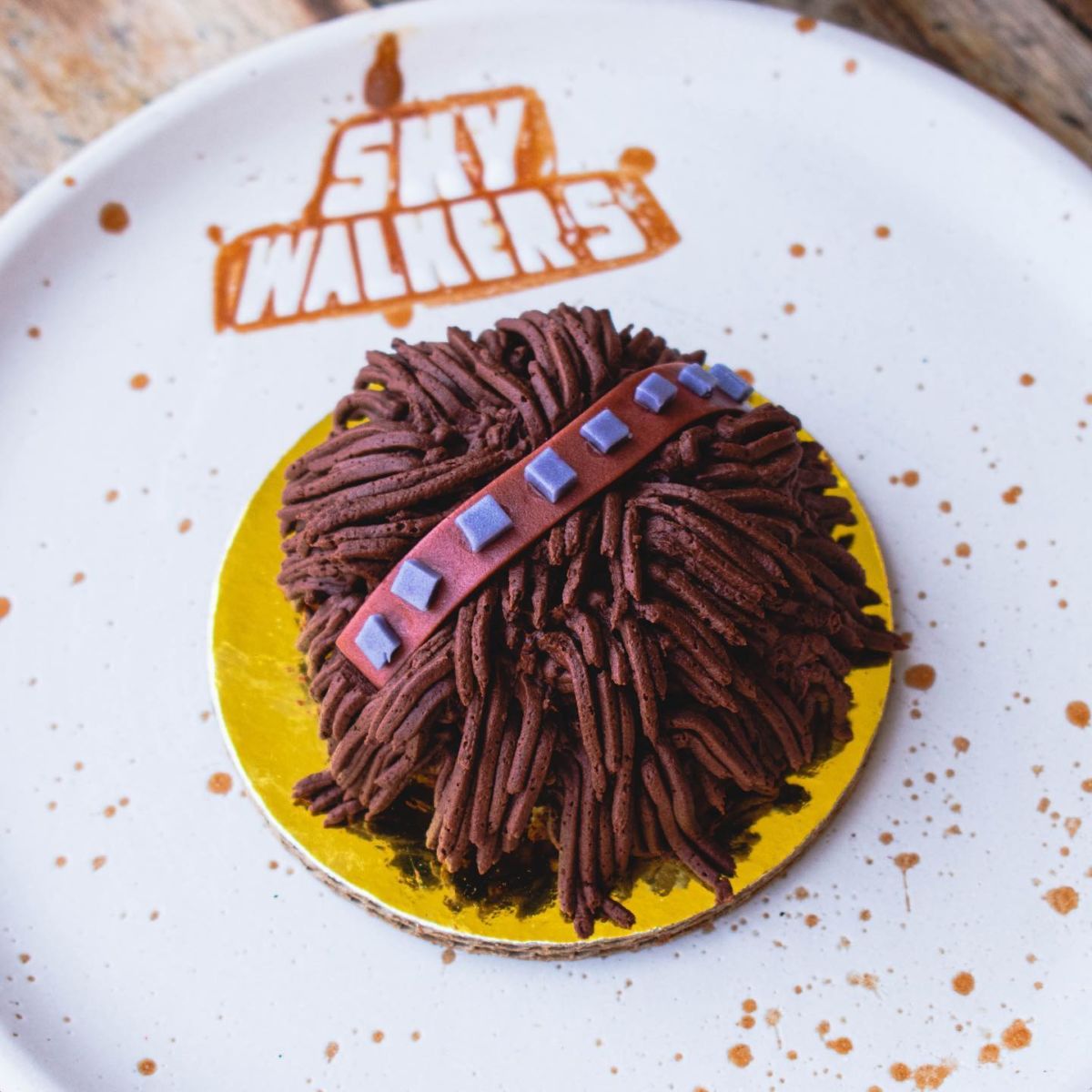 Un postre en el restaurante para fans de Star Wars