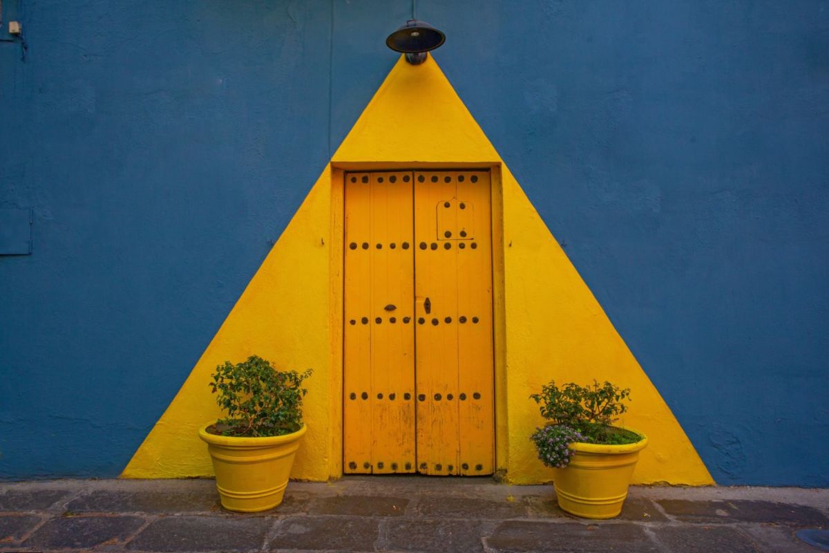 Pasaje colorido en Puebla