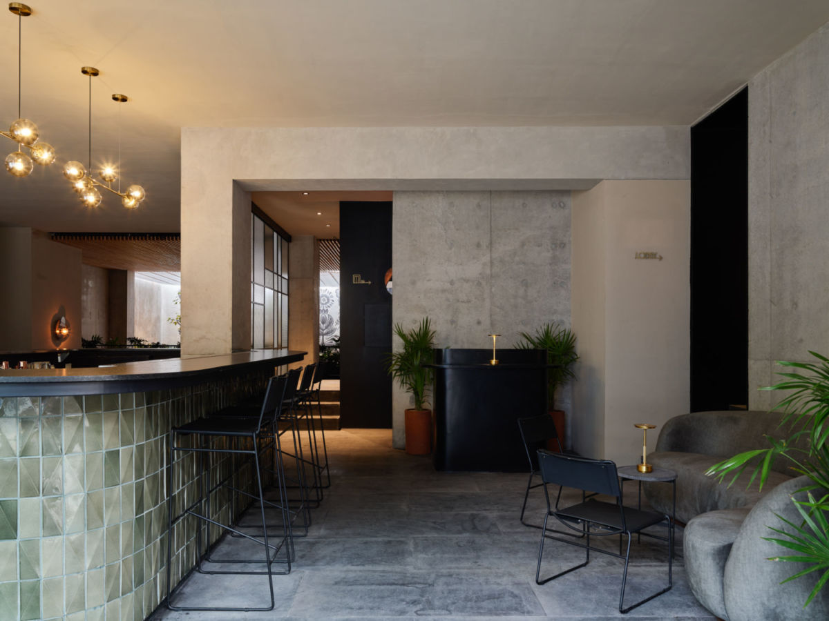 Lobby hotel Colonia Roma