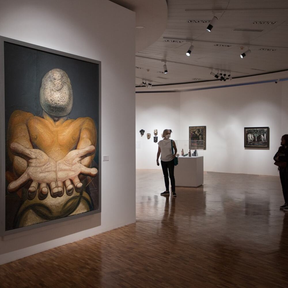 Mural de Siqueiros en el Museo de Arte Moderno