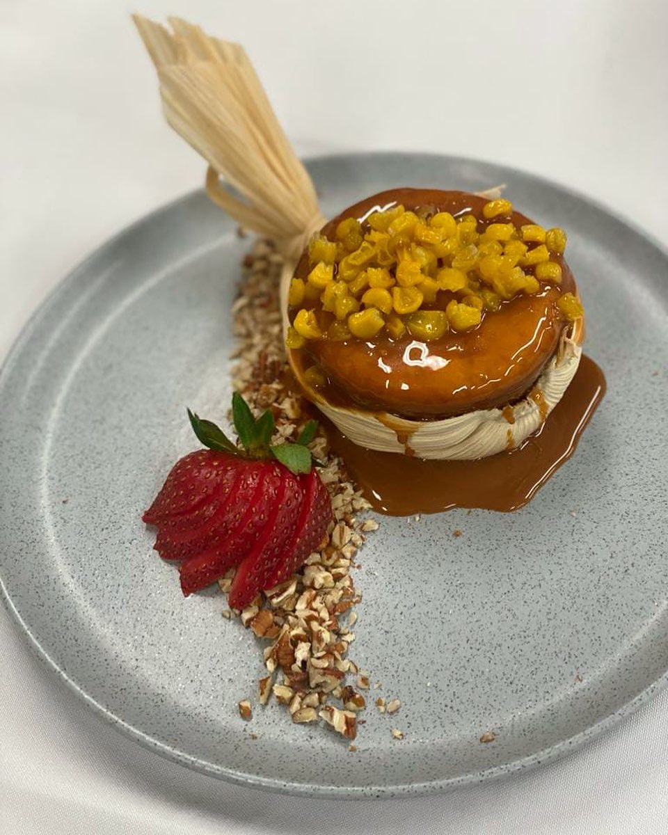 Postre en el Restaurante El Mayor, en la cdmx