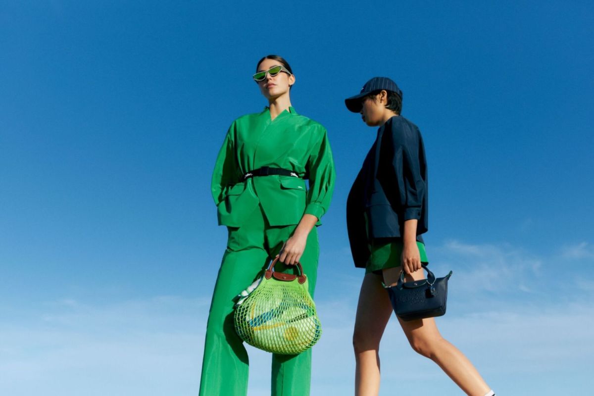Kimono verde Longchamp