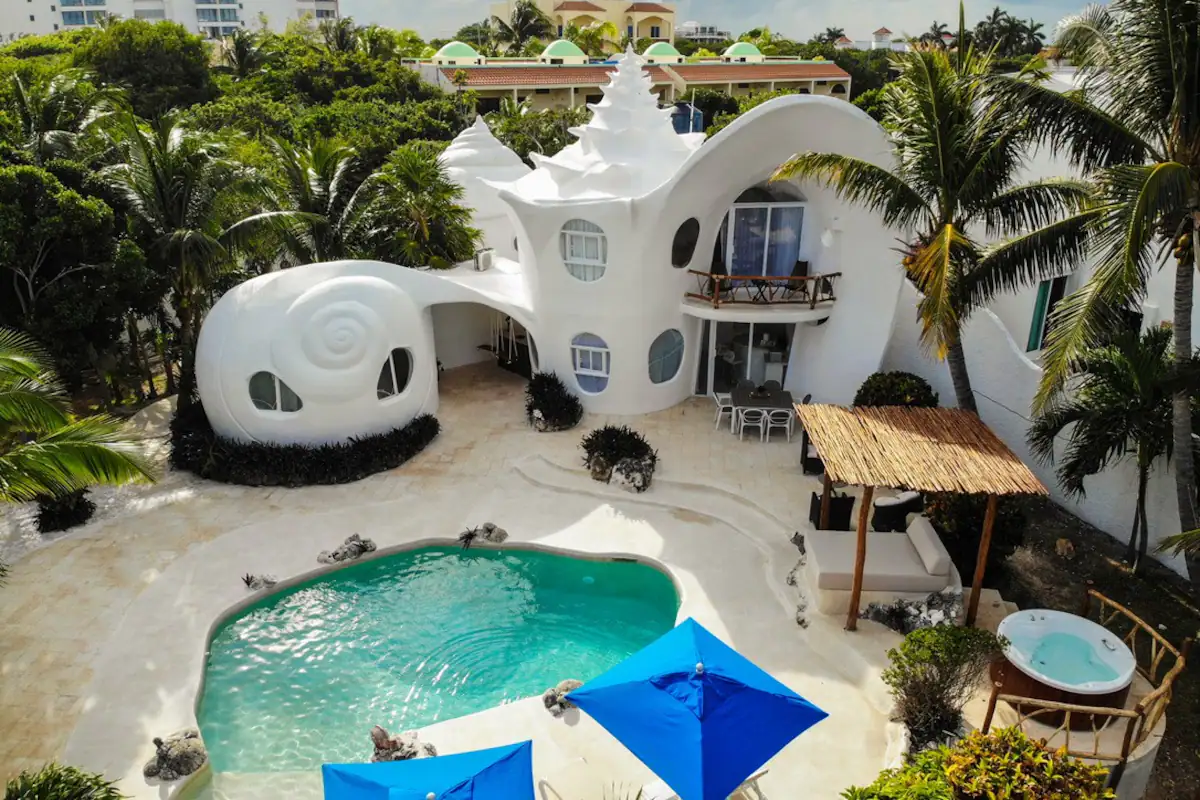 Casa caracol en Isla Mujeres