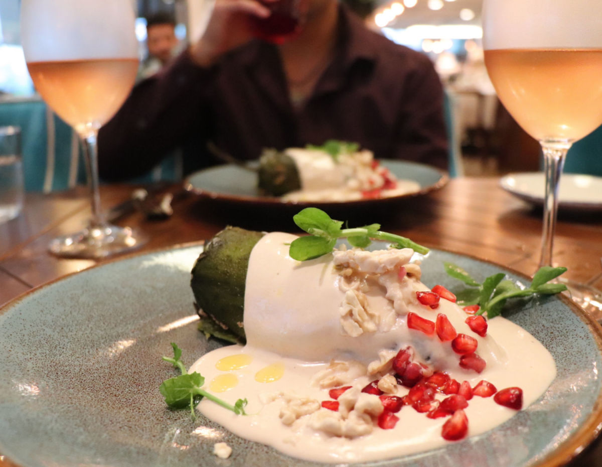 Chile en nogada de Aitana